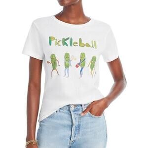 Unfortunate Portrait White Pickleball Tee Size Medium